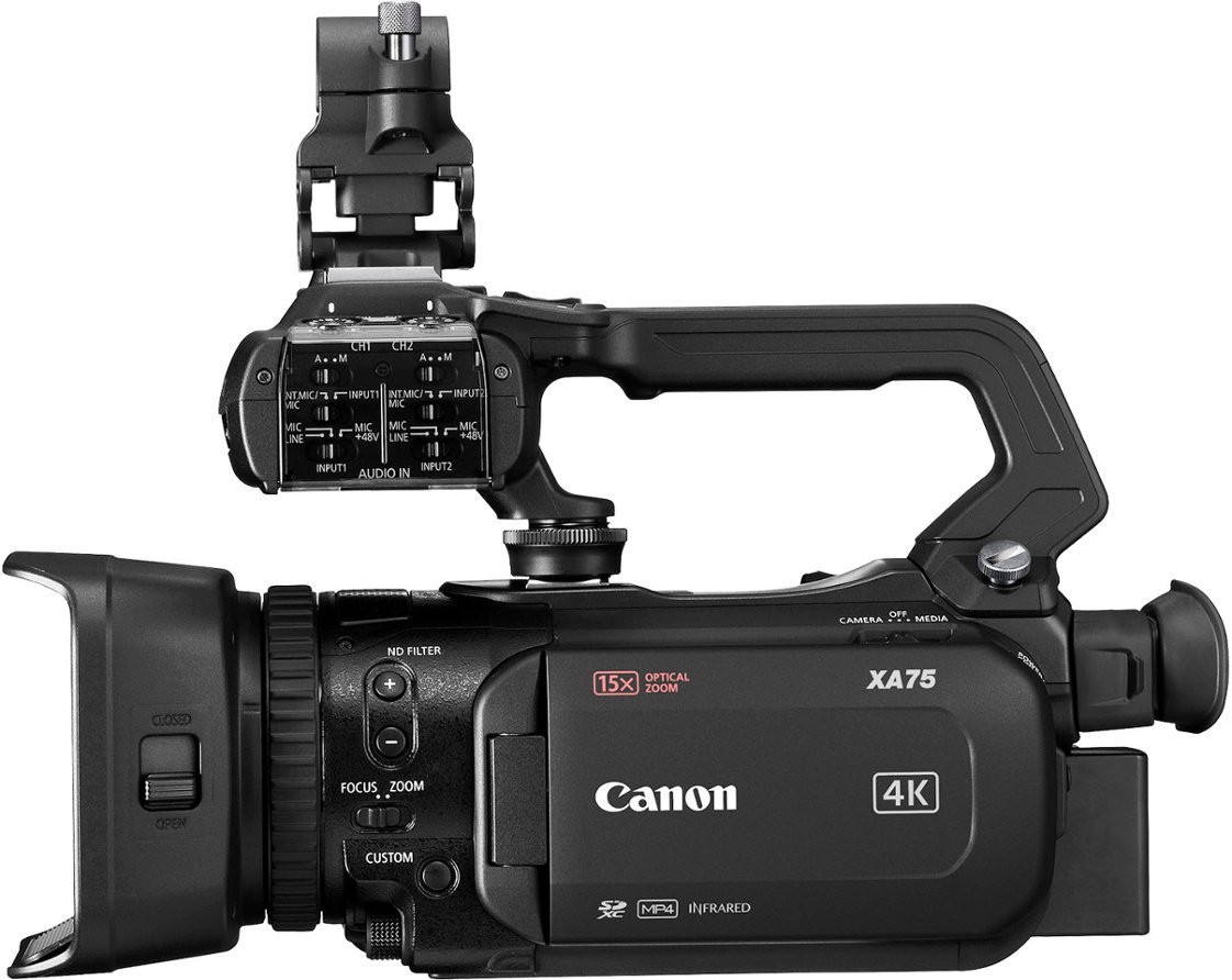 Canon - XA75 Professional Camcorder - Black-Black