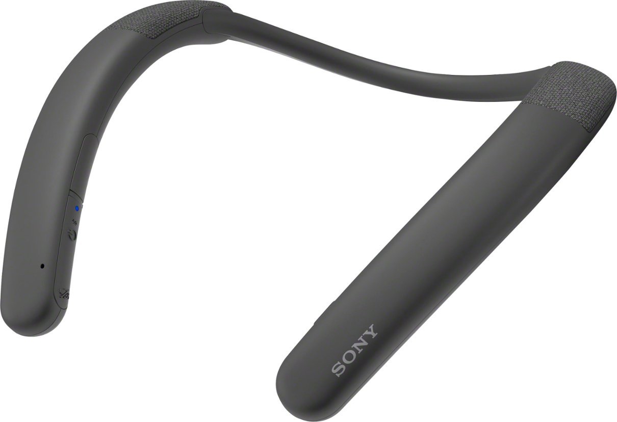 Sony - Bluetooth Wireless Neckband Speaker - Charcoal Gray-Charcoal Gray