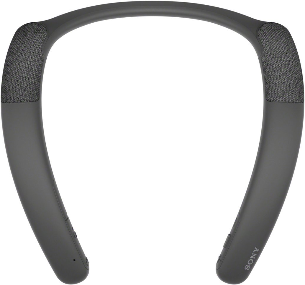 Sony - Bluetooth Wireless Neckband Speaker - Charcoal Gray-Charcoal Gray