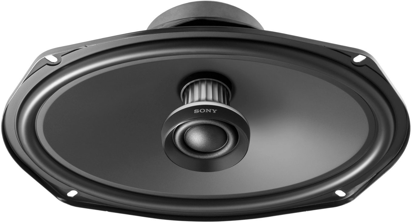 Sony - 6" x 9" 2-way Coaxial Speakers (Pair) - Black-Black