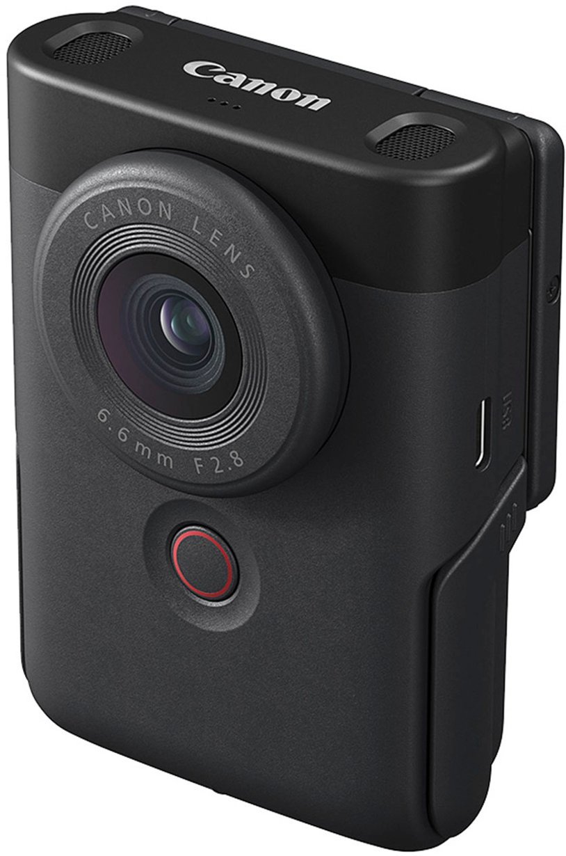 Canon - PowerShot V10 4K Video 20.9-Megapixel Digital Camera for Vloggers and Content Creators - Black-Black