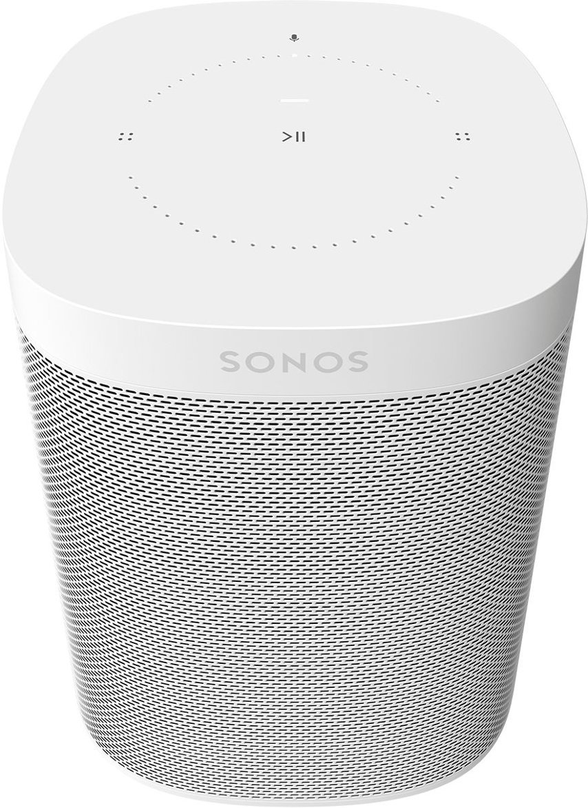 Sonos - One (Gen 2) Smart Speaker with Voice Control built-in - White-White