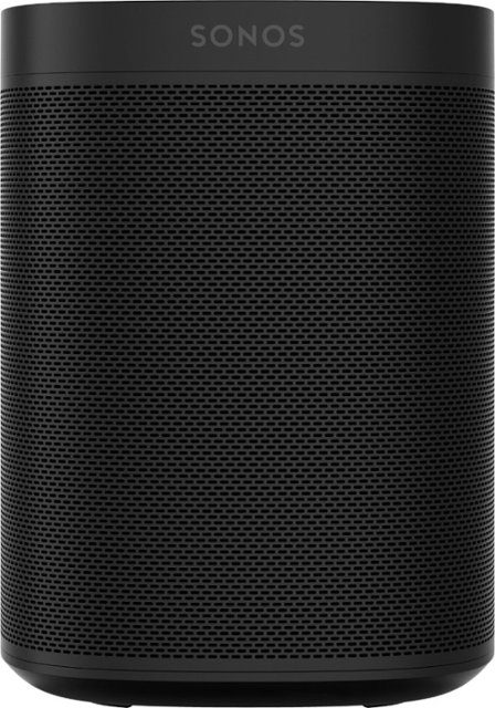 Sonos - One (Gen 2) Smart Speaker with Voice Control built-in - Black-Black