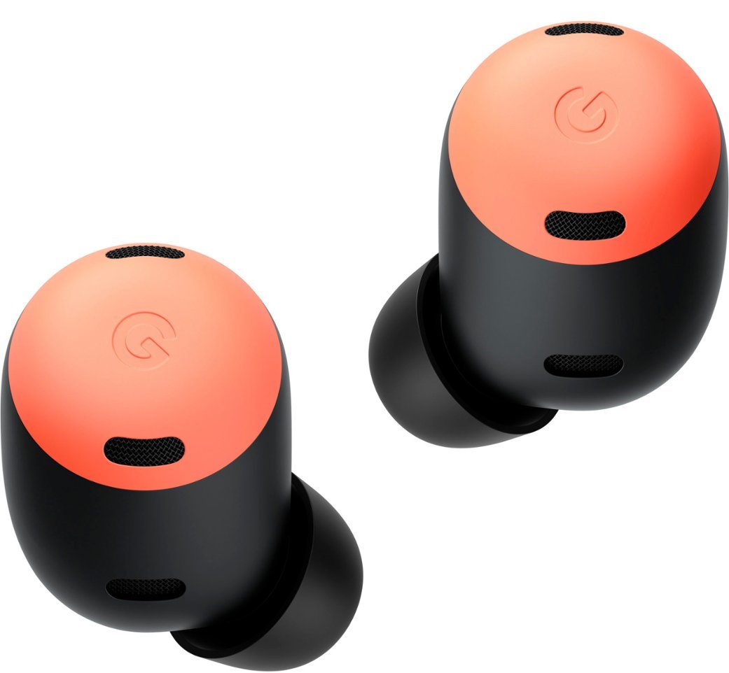 Google - Geek Squad Certified Refurbished Pixel Buds Pro True Wireless Noise Cancelling Earbuds - Coral-Coral