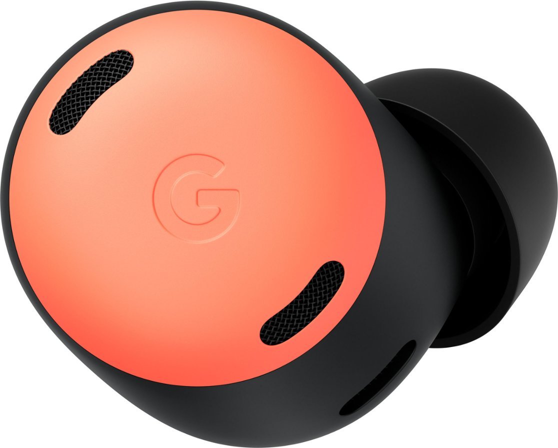 Google - Geek Squad Certified Refurbished Pixel Buds Pro True Wireless Noise Cancelling Earbuds - Coral-Coral