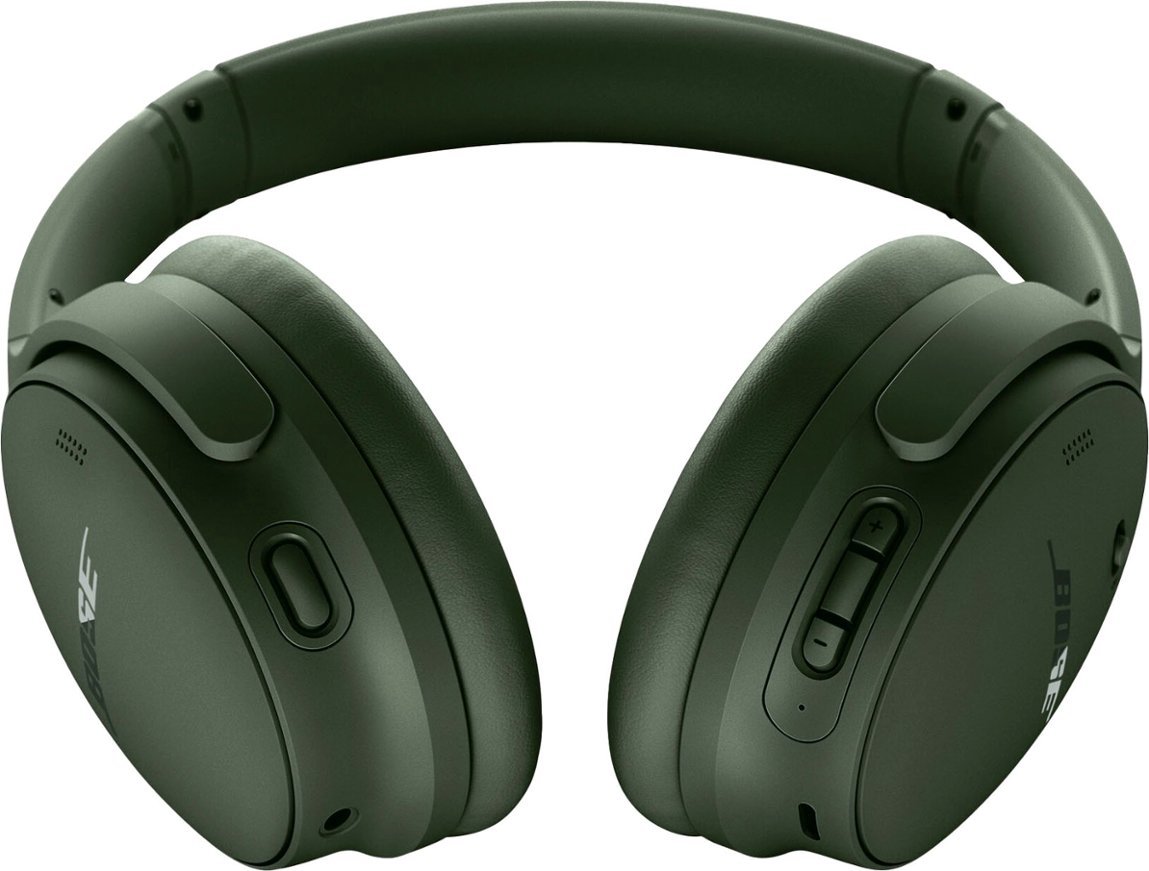 Bose - QuietComfort 45 Wireless Noise Cancelling Over-the-Ear Headphones - Eclipse Grey-Eclipse Grey