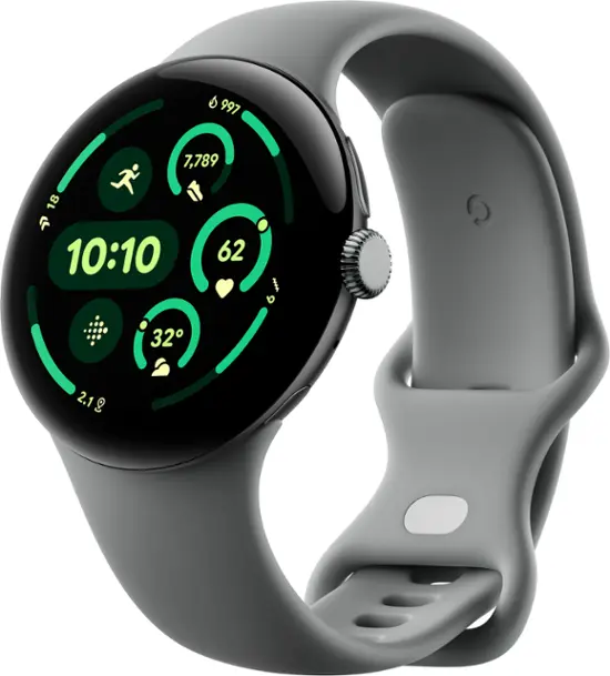 Google - Pixel Watch 3 (45mm) Smartwatch with Hazel Band - LTE - Matte Hazel-Matte Hazel