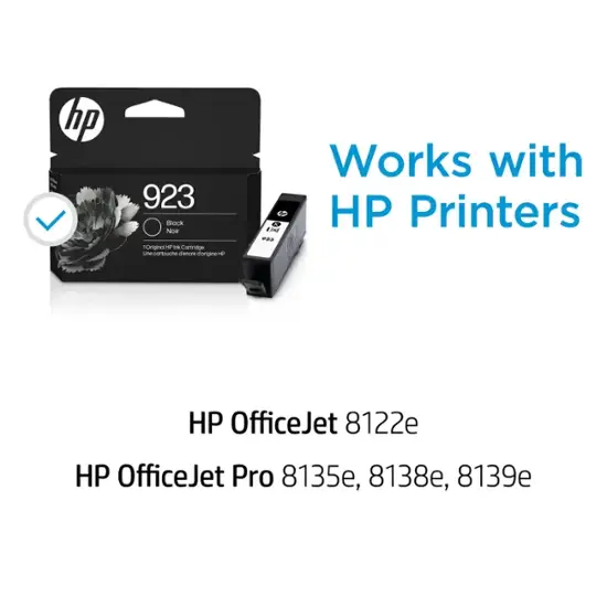 HP - 923 Standard Capacity Ink Cartridge - Black-Black