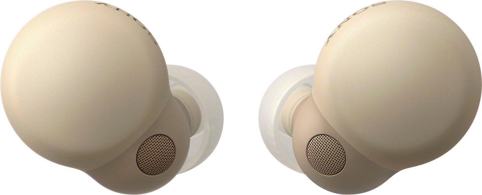 Sony - Link Buds S True Wireless Noise Canceling Earbuds - Desert Sand-Tan