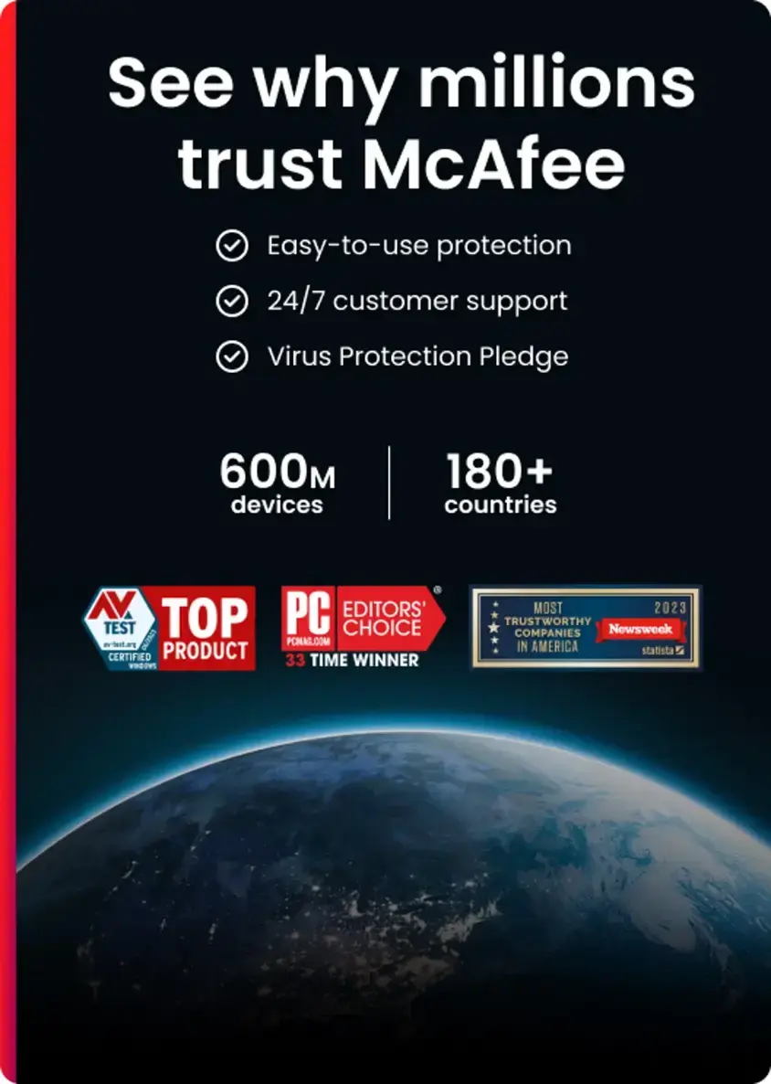 McAfee Mobile Security (1 Device) Antivirus Software (1-Year Subscription) - Android, Apple iOS [Digital]