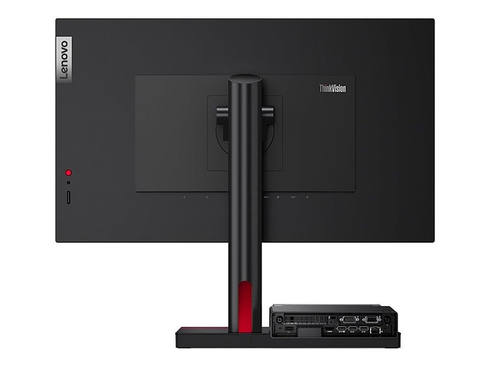 Lenovo - ThinkCentre TIO Flex 27i 27" IPS LCD FHD Monitor (Display Port, HDMI, VGA, USB) - Black-Black