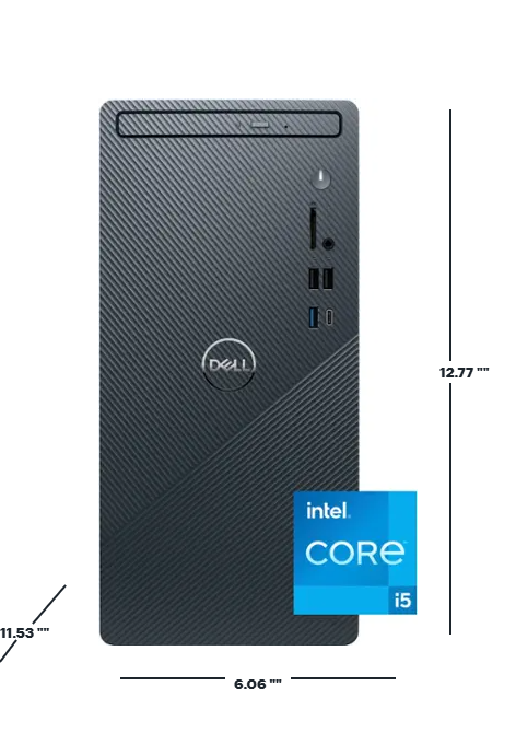 Dell - Inspiron 3030 Desktop - Intel Core i5 - 8GB Memory - 512GB SSD - Mist Blue