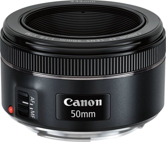 Canon - EF50mm F1.8 STM Standard Prime Lens for EOS DSLR Cameras - Black-Black