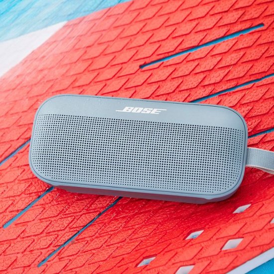 Bose - SoundLink Flex Portable Bluetooth Speaker with Waterproof/Dustproof Design - Stone Blue-Stone Blue