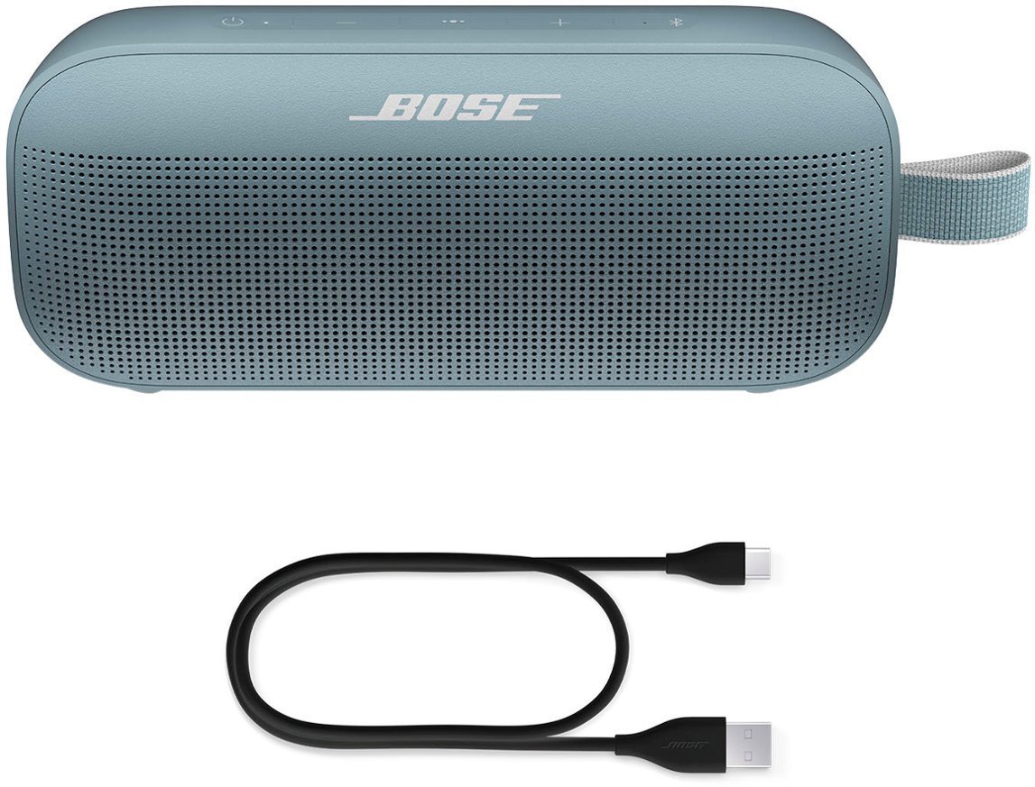 Bose - SoundLink Flex Portable Bluetooth Speaker with Waterproof/Dustproof Design - Stone Blue-Stone Blue