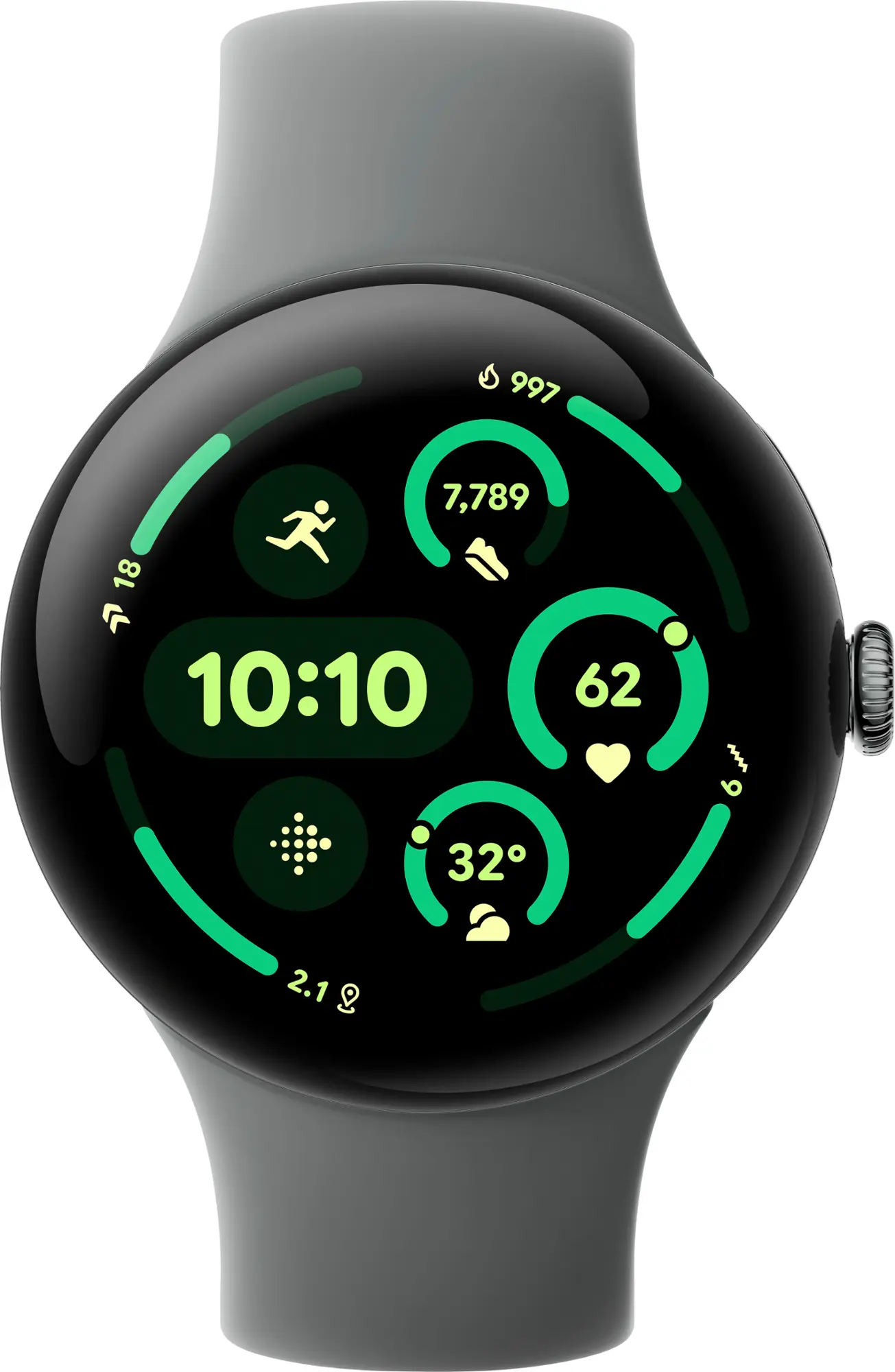 Google - Pixel Watch 3 (45mm) Smartwatch with Hazel Band - LTE - Matte Hazel-Matte Hazel