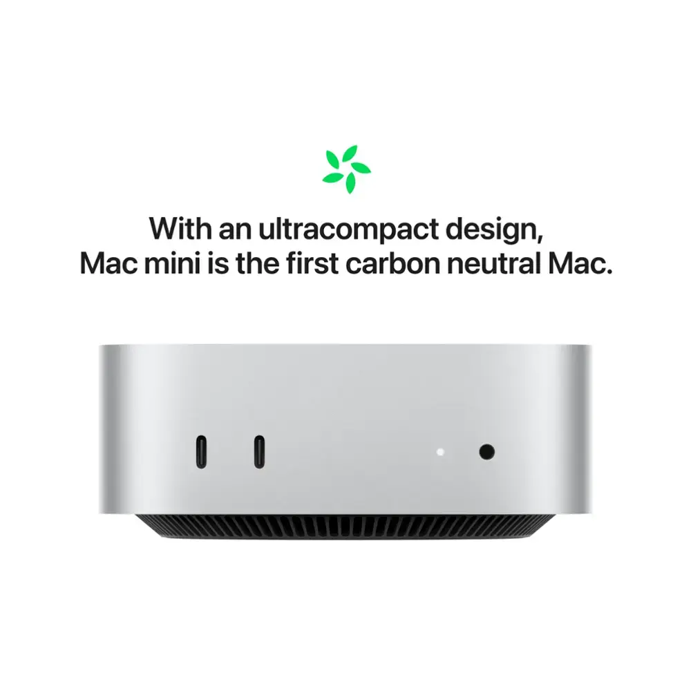 Apple - Mac mini Desktop - M4 chip - Built for Apple Intelligence - 16GB Memory - 512GB SSD - Silver-Silver