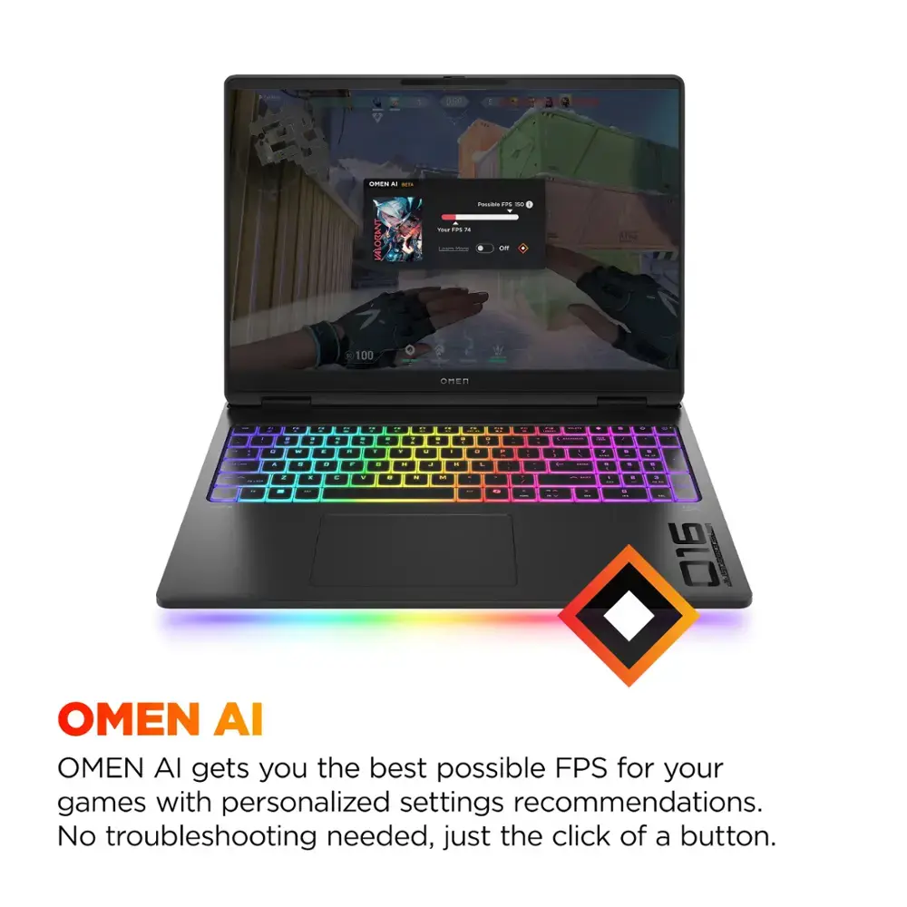 HP OMEN - MAX 16" Gaming Laptop - Intel Core Ultra 9 275HX with 32GB Memory - NVIDIA GeForce RTX 5080 - 1TB SSD - Shadow Black