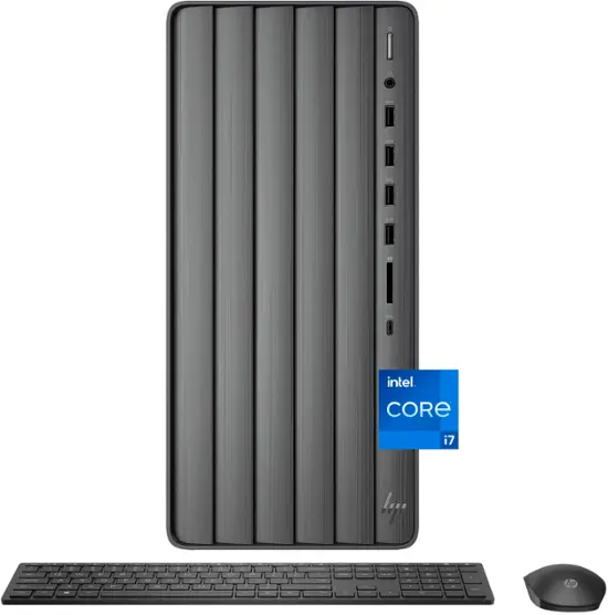 HP - Envy Desktop - Intel Core i7 - 16GB Memory - 1TB SSD - Black-Intel Core i7 14th Generation-16 GB Memory-1 TB-Black