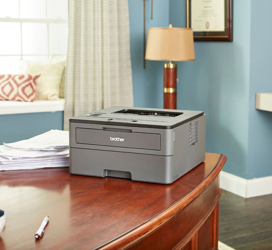 Brother - HL-L2370DW XL Wireless Black-and-White Refresh Subscription Eligible Laser Printer - Gray-Gray