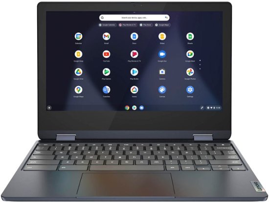 Lenovo - Flex 3 Chromebook 11.6" HD Touch-screen Laptop - Mediatek MT8183 - 4GB - 64GB eMMC - Abyss Blue-MediaTek MT Series-4 GB Memory-64 GB-Abyss Blue