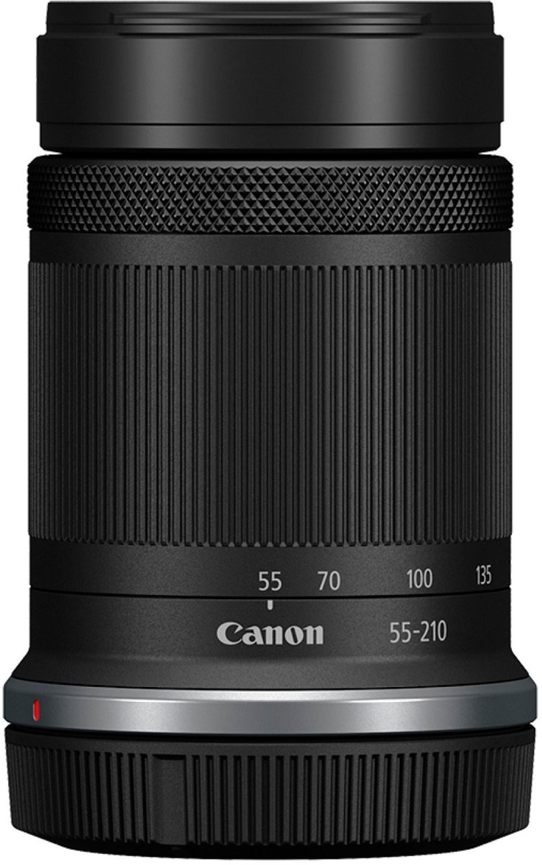 Canon - RF-S55-210mm F5-7.1 IS STM Telephoto Zoom Lensfor EOS R-Series Cameras - Black-Black