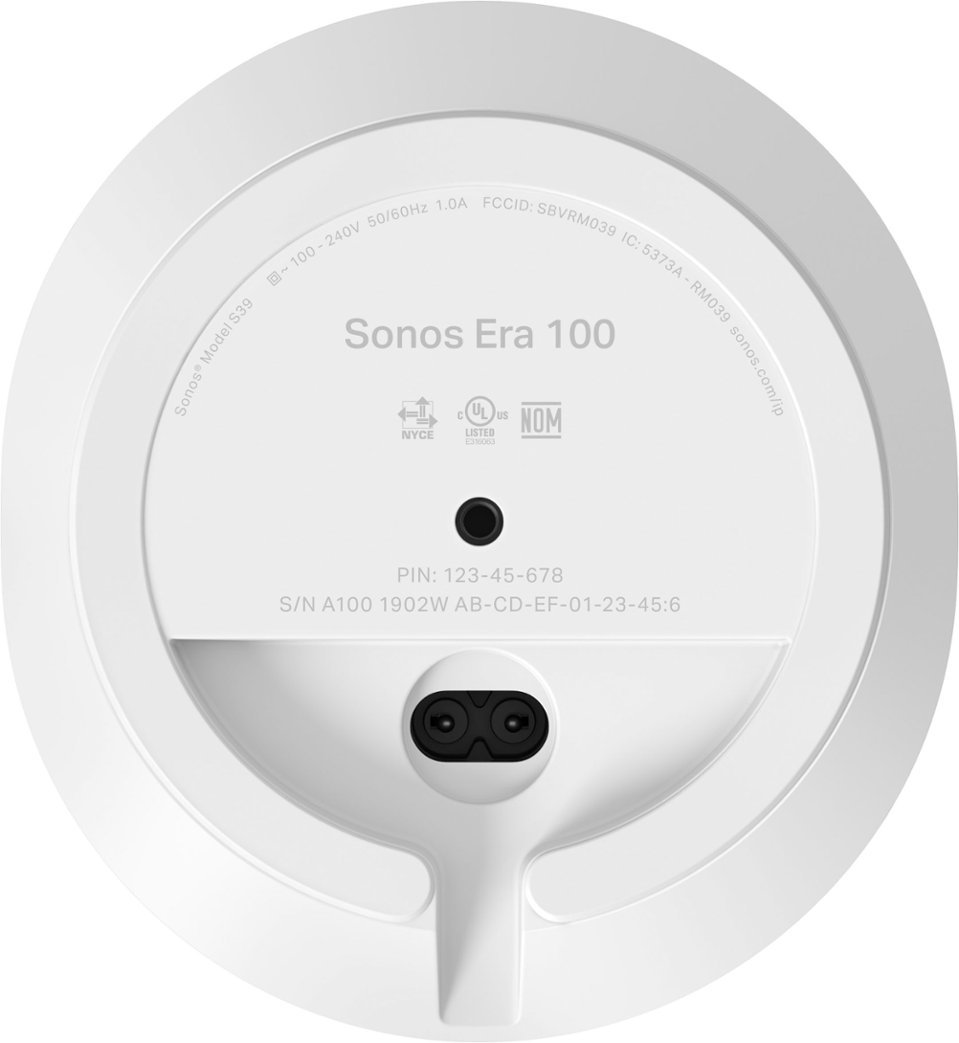 Sonos - Era 100 Speaker (Each) - White-White