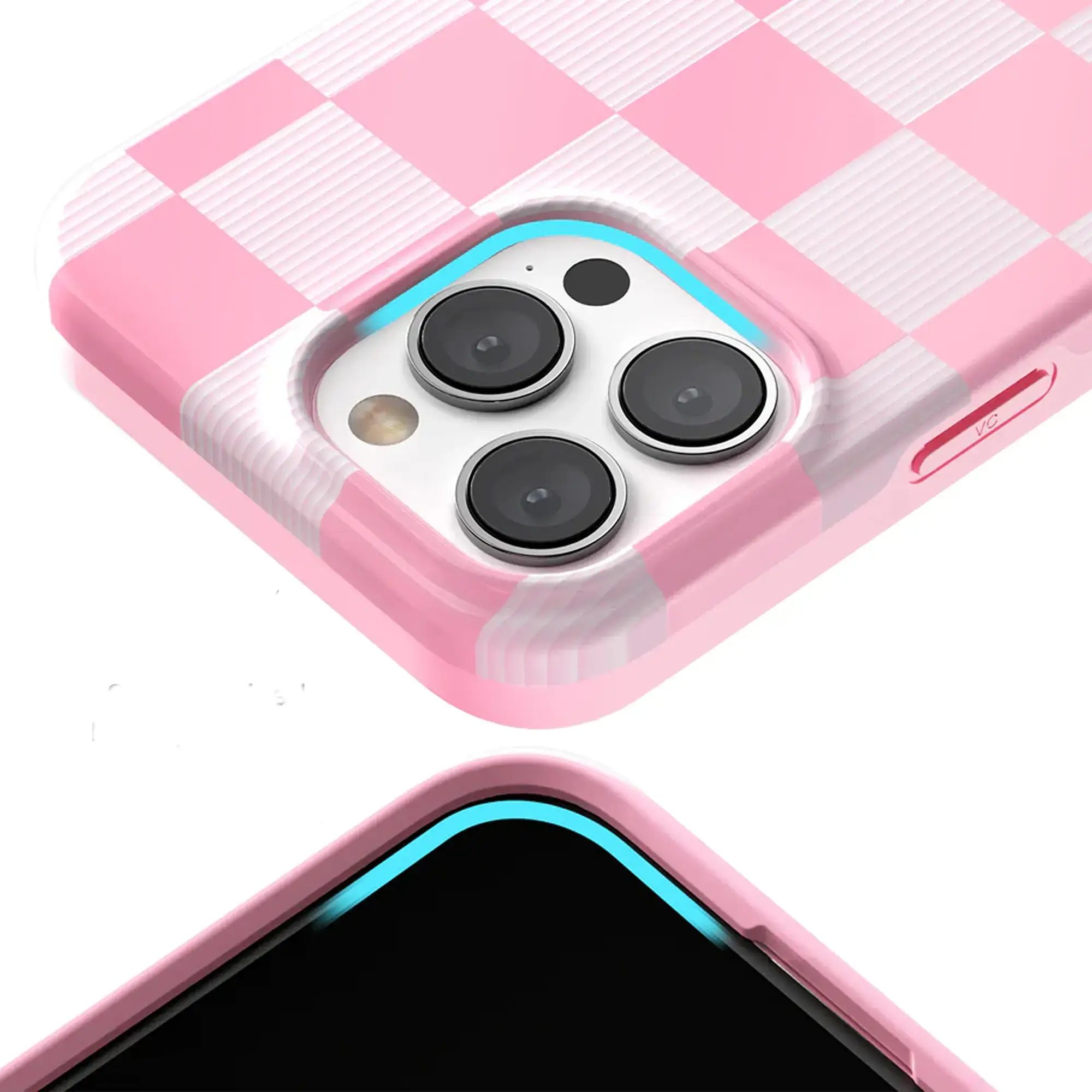 Velvet Caviar - Magsafe Case for Apple iPhone 16 Pro Max - Pink Vibe Checkered