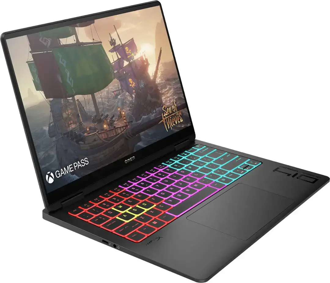 HP OMEN - Transcend 14" 120 Hz 3K OLED Gaming Laptop - Intel Core Ultra 9-185H - 32GB Memory - NVIDIA GeForce RTX 4070 - 1TB SSD - Shadow Black