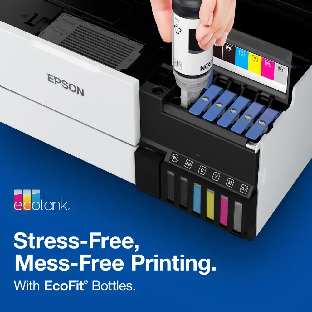 Epson - T552 Dye Clr Combo CMYPkGy Ink - Photo Black/Cyan/Magenta/Yellow/Gray