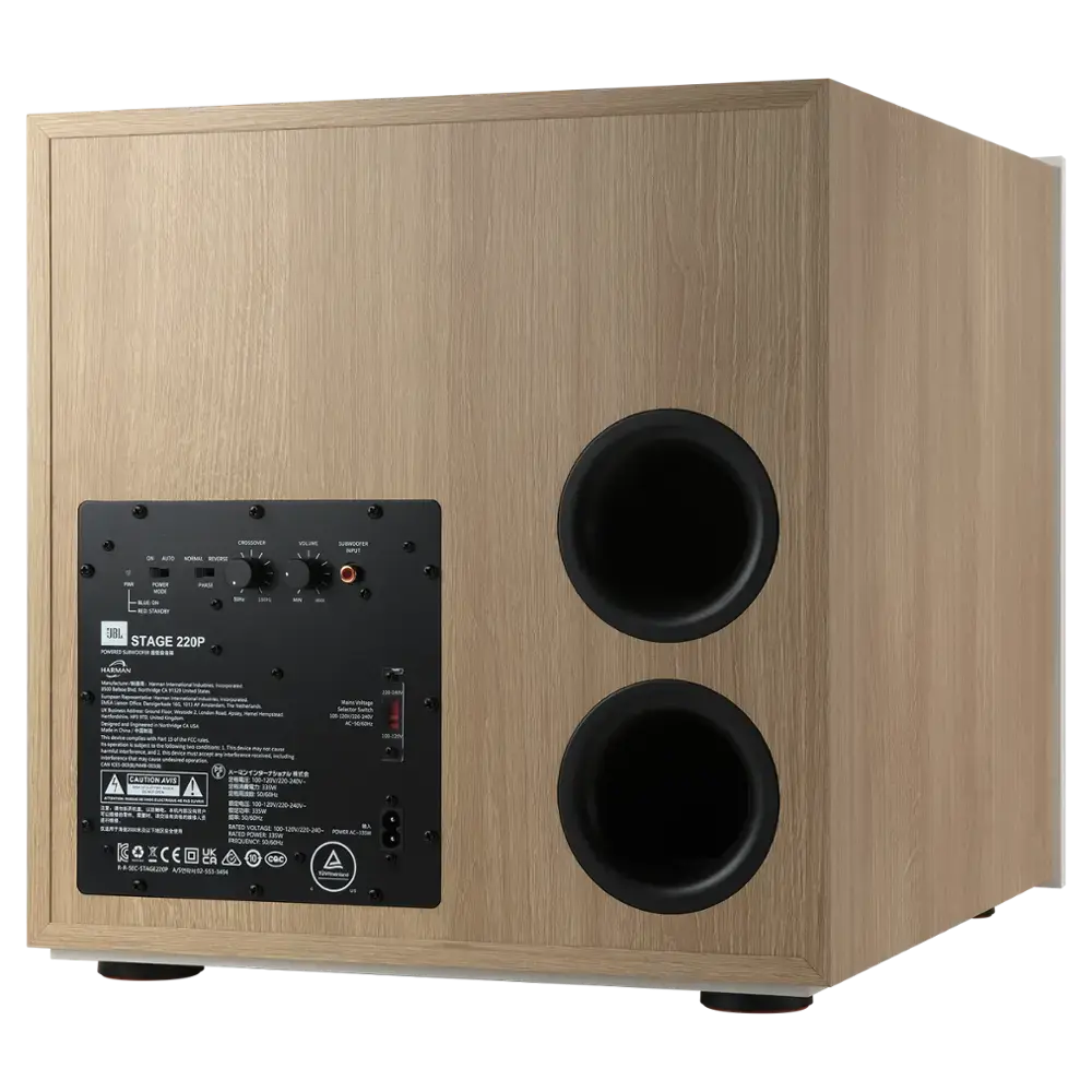 JBL - Stage 220P 12-Inch Powered Subwoofer - Latte