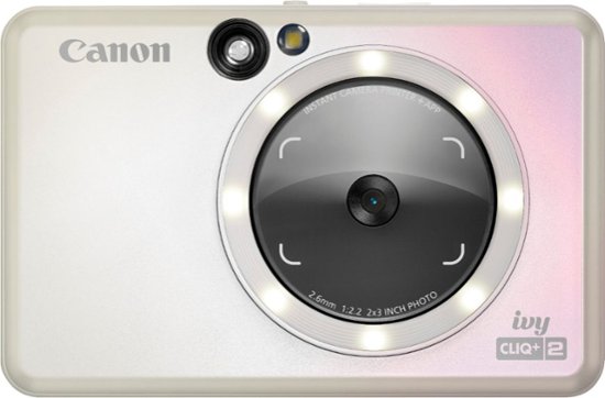 Canon - Ivy CLIQ+2 Instant Film Camera - Iridescent White-Iridescent White
