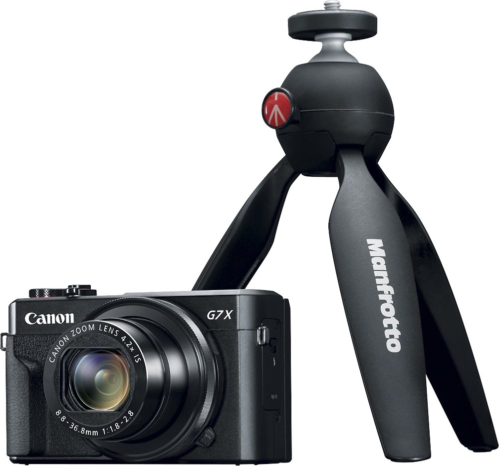 Canon - PowerShot G7 X Mark II 20.1-Megapixel Digital Camera Video Creator Kit - Black-Black