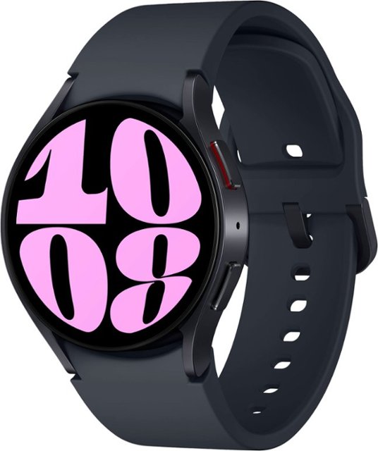 Samsung - Galaxy Watch6 Aluminum Smartwatch 40mm BT - Graphite-Graphite