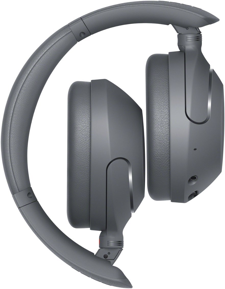 Sony - WH-XB910N Wireless Noise Cancelling Over-The-Ear Headphones - Gray-Gray