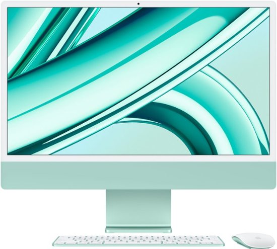 Apple - iMac 24" All-in-One - M3 chip - 8GB Memory - 256GB (Latest Model) - Green-Apple M3-8 GB Memory-256 GB-Green
