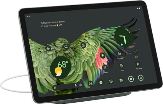 Google - Pixel Tablet with Charging Speaker Dock - 11" Android Tablet - 256GB - Wi-Fi - Hazel-256 GB-Hazel