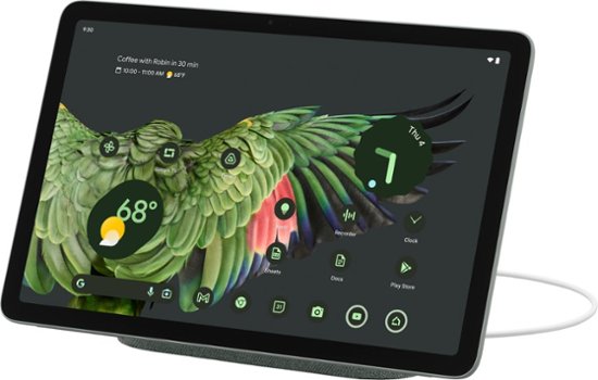 Google - Pixel Tablet with Charging Speaker Dock - 11" Android Tablet - 128GB - Wi-Fi - Hazel-8 GB Memory-128 GB-Hazel