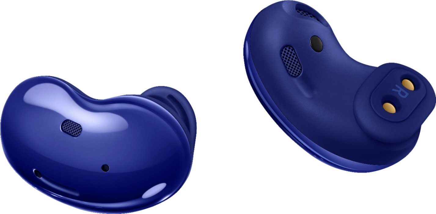 Samsung - Galaxy Buds Live True Wireless Earbud Headphones - Blue-Blue