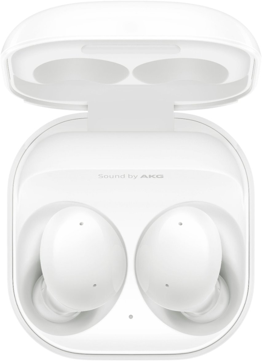 Samsung - Galaxy Buds2 True Wireless Earbud Headphones - White-White