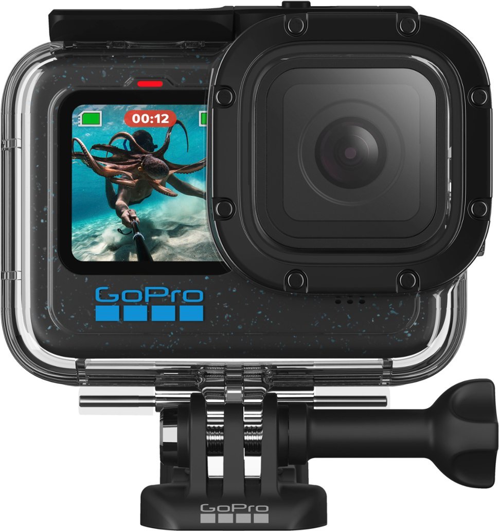 GoPro - Protective Housing (HERO12/HERO11 Black/HERO10 Black/HERO9 Black) - Black-Black