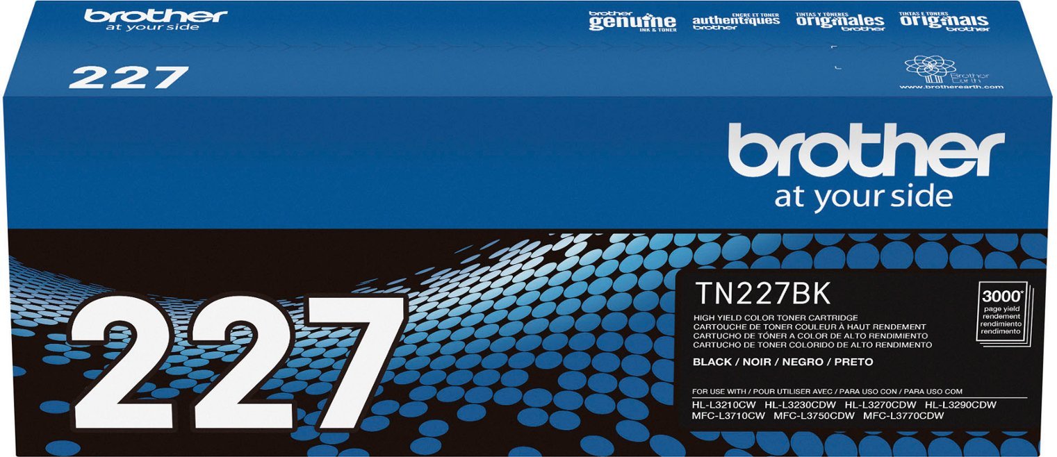 Brother - TN227BK High-Yield Toner Cartridge - Black-Black