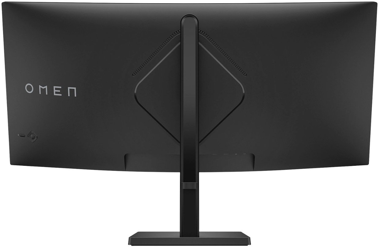 HP OMEN - 34" IPS LED Curved QHD 165Hz Free Sync Gaming Monitor with HDR (DisplayPort, HDMI, Audio Jack)-Black