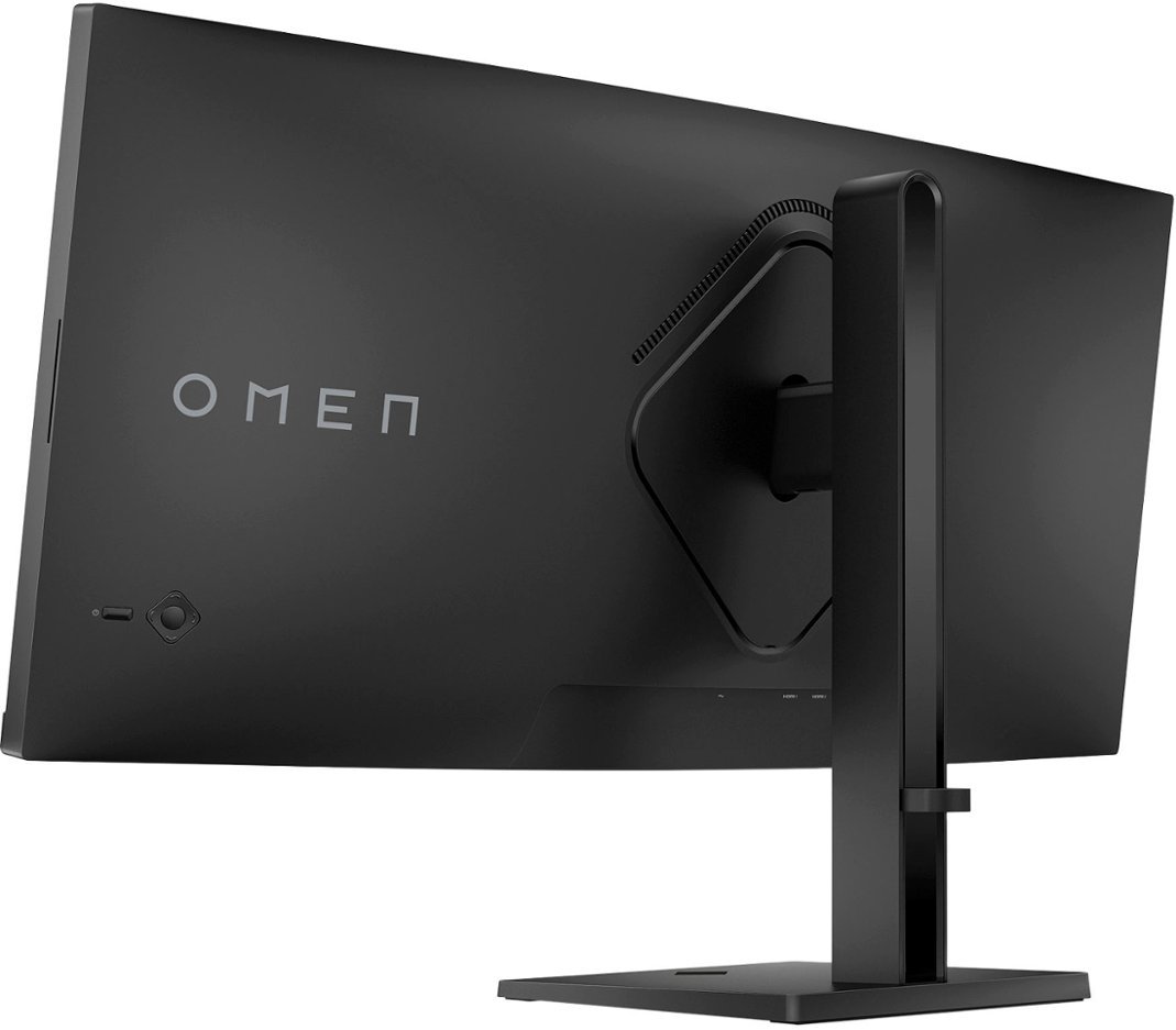 HP OMEN - 34" IPS LED Curved QHD 165Hz Free Sync Gaming Monitor with HDR (DisplayPort, HDMI, Audio Jack)-Black