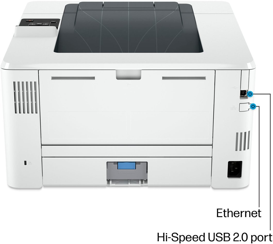 HP - LaserJet Pro 4001n Black-and-White Laser Printer-White