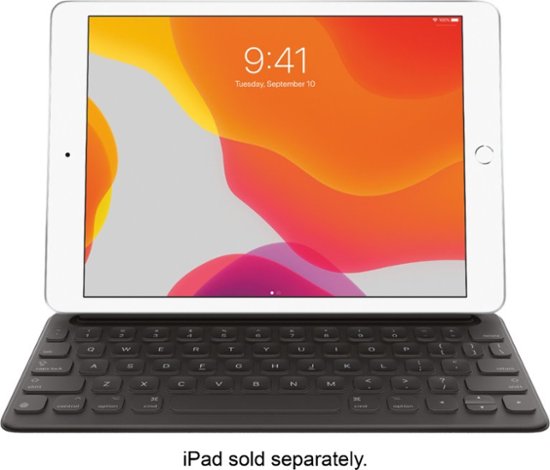 Apple - Smart Keyboard for iPad (7th Generation), iPad 10.2" (9th Generation), iPad Air (3rd Generation), and 10.5-inch iPad Pro-Black
