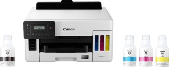 Canon - MAXIFY Mega Tank GX5020 Wireless All-In-One Inkjet Printer - White-White