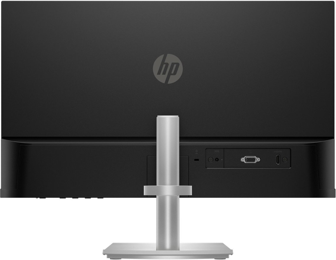 HP - 24" IPS LED FHD Free Sync Monitor with Adjustable Height (HDMI, VGA) - Silver & Black-Silver & Black