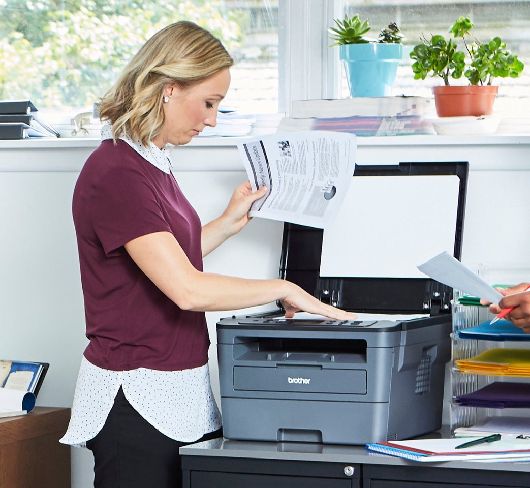 Brother - HL-L2390DW Wireless Black-and-White All-In-One Refresh Subscription Eligible Laser Printer - Gray-Gray