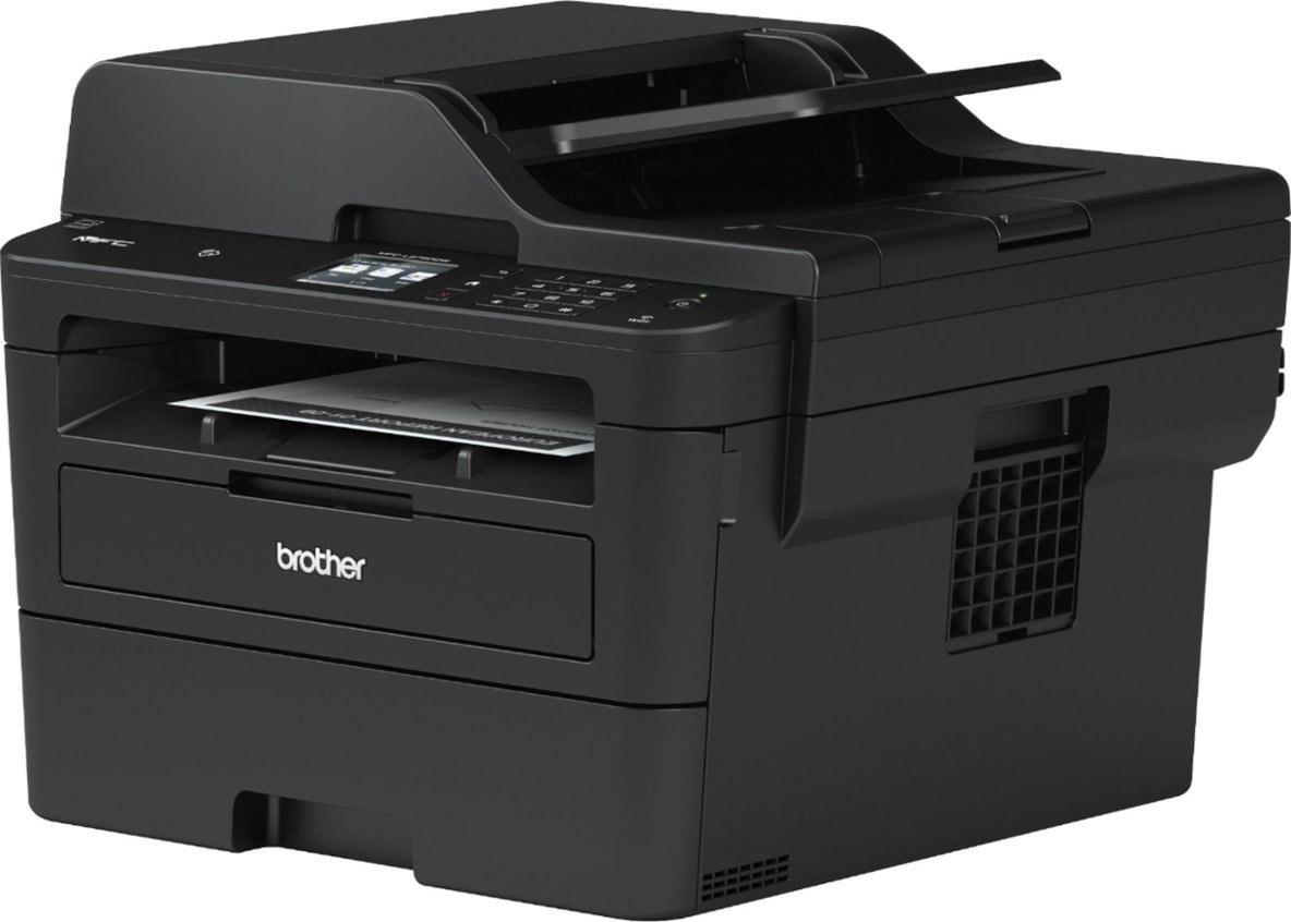 Brother - MFC-L2750DW Wireless Black-and-White All-In-One Refresh Subscription Eligible Laser Printer - Gray-Gray